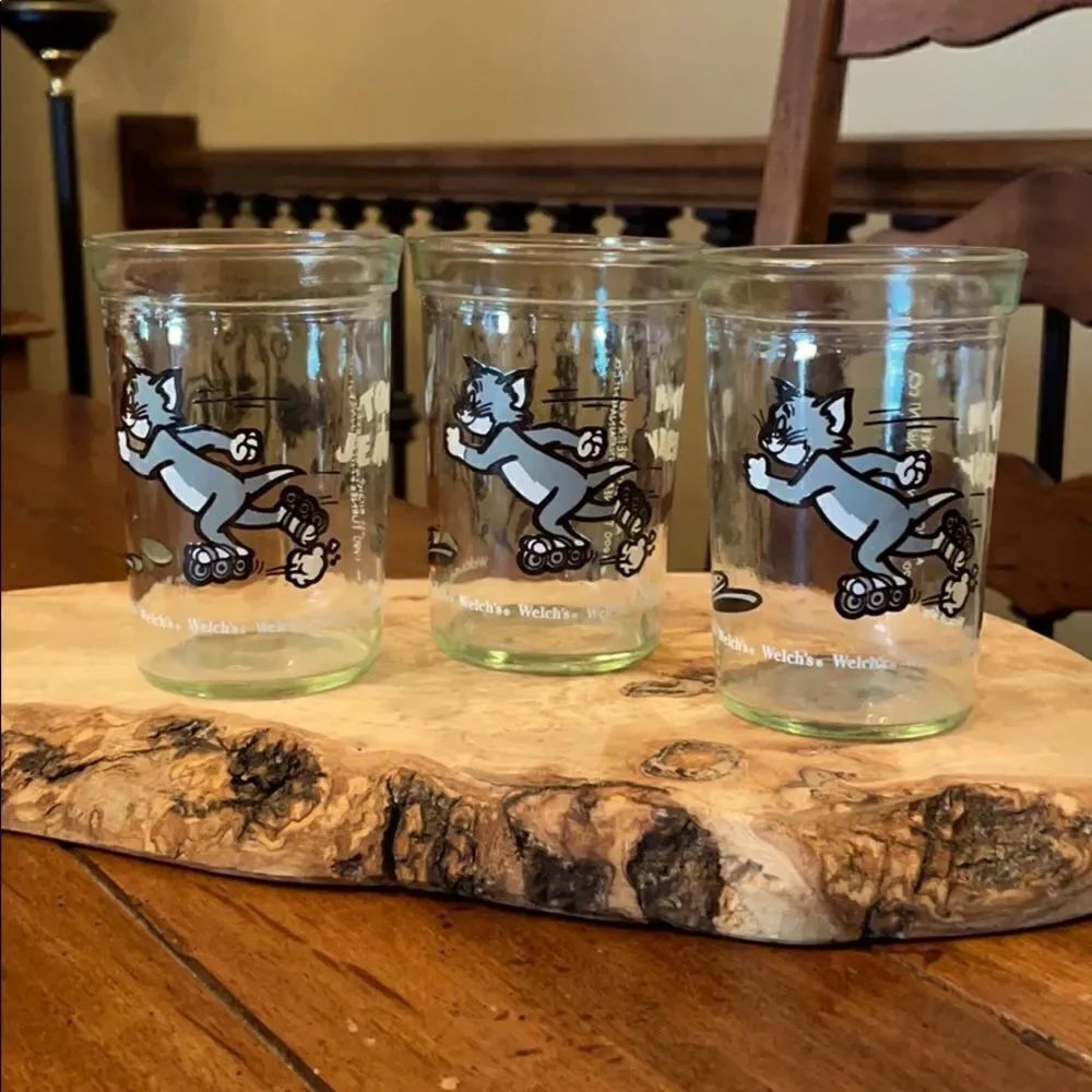 1990 Welch's Tom & Jerry Tumblers